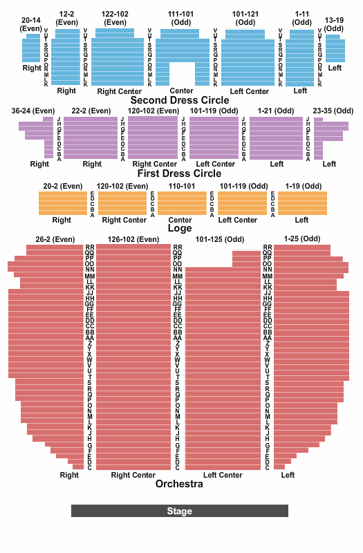 Providence Performing Arts Center MJ Seating Chart